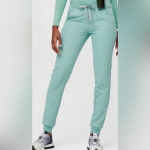 Figs Seaglass(#3021) Zamora High Waist Drawstring Scrub Joggers Size Small